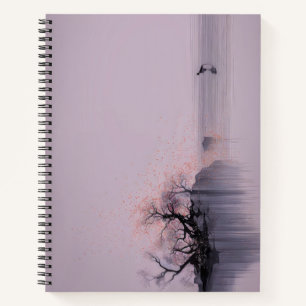 Minimalistisch Zen landschap Notitieboek