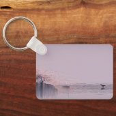 Minimalistisch Zen landschap Sleutelhanger (Achterkant)