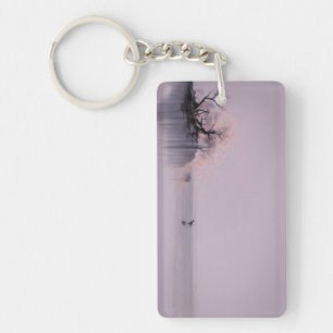 Minimalistisch Zen landschap Sleutelhanger