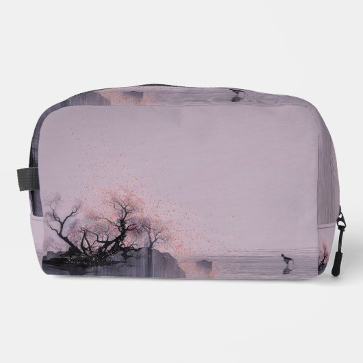 Minimalistisch Zen landschap Toilettasje (Voorkant)