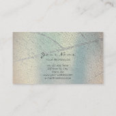 Minimalistisch zilver grijs lef moeder parelblauw visitekaartje (Achterkant)