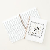 Minimalistisch Zodiac Sagittarius Crossbody-Tas Notitieboek (Binnen)