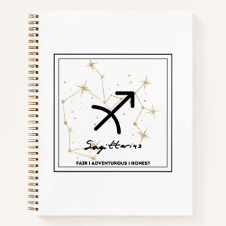 Minimalistisch Zodiac Sagittarius Crossbody-Tas Notitieboek