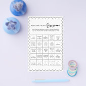 Minimalistisch zoeken naar de game vrijgezellenfee flyer (Enkel)