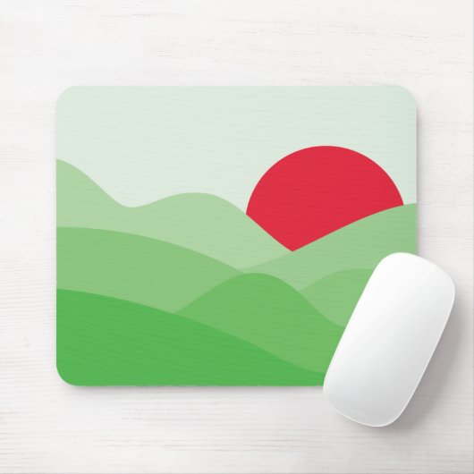 Minimalistisch zonen muismat (Met muis)
