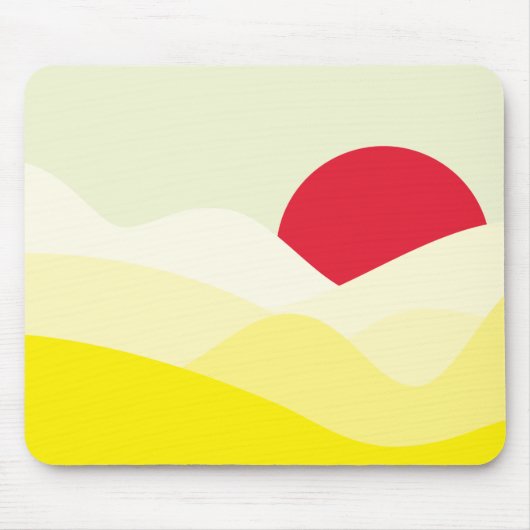 Minimalistisch zongeel muismat (Voorkant)