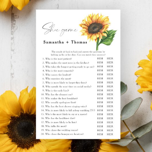 Minimalistisch zonnebloem vrijgezellenfeest Schoen