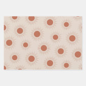 Minimalistisch zonnepatroon van Terracotta Abstrac Inpakpapier Vel (Voorkant 2)