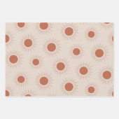 Minimalistisch zonnepatroon van Terracotta Abstrac Inpakpapier Vel (Voorkant)