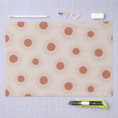 Minimalistisch zonnepatroon van Terracotta Abstrac Tissuepapier (Craft)