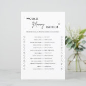 Minimalistisch zou mama een beter Baby shower spel (Staand voorkant)