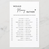 Minimalistisch zou mama een beter Baby shower spel (Voorkant)