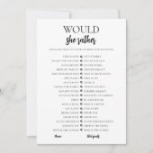 Minimalistisch zou ze liever Vrijgezellenfeest Kaa Kaart (Voorkant)