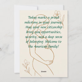 Minimalistisch zwangerschaps-Wenskaart Feestdagenkaart