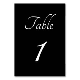 Minimalistisch: Zwar en Cursief  Tafelnummer