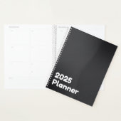 Minimalistisch zwart 2025 planner (Display)
