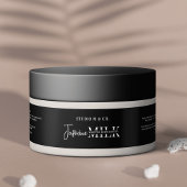 Minimalistisch Zwart 4 OZ Bad Bodypot Wrapper Labe