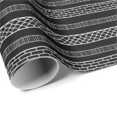 Minimalistisch Zwart Abstract Boheems Kerstfeest Cadeaupapier (Rol Hoek)