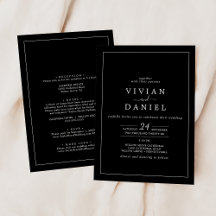 Minimalistisch | Zwart All In One Trouwen