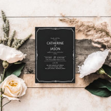 minimalistisch | Zwart Alles in een bruiloft uitno