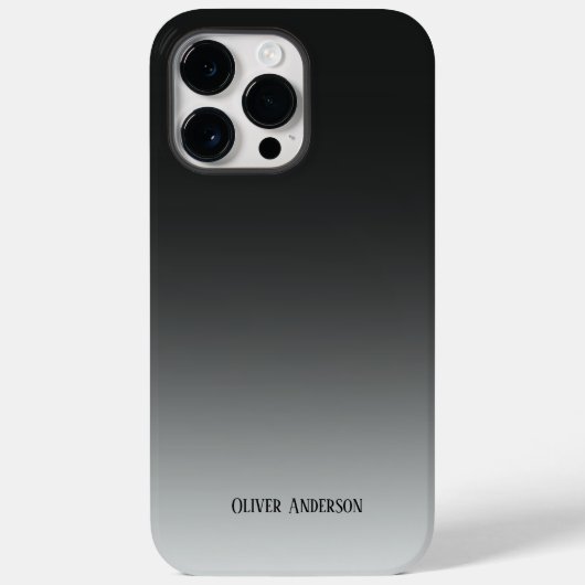Minimalistisch zwart Case-Mate iPhone case (Achterkant)