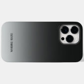 Minimalistisch zwart Case-Mate iPhone case (Achterkant (horizontaal))