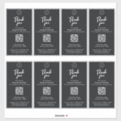 Minimalistisch Zwart Custom Logo Large Box Seal La Sticker (Vel)