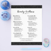 Minimalistisch zwart  Damaspatroon Flyer (Enkel)