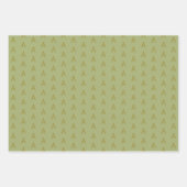 Minimalistisch zwart en goud monogram inpakpapier vel (Voorkant 3)
