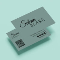 Minimalistisch zwart en groen | Moderne QR-code