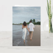 Minimalistisch zwart en wit modern huwelijk (Achterkant)