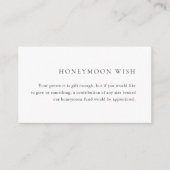 Minimalistisch zwart en wit modern huwelijk informatiekaartje (Voorkant)