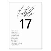 Minimalistisch zwart en wit modern huwelijk kaart (Voorkant)