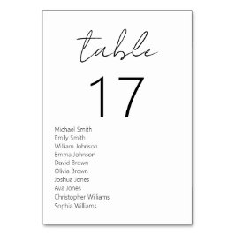 Minimalistisch zwart en wit modern huwelijk kaart