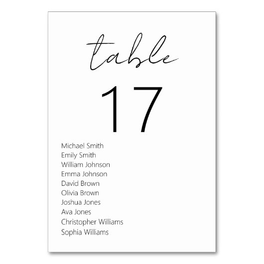 Minimalistisch zwart en wit modern huwelijk kaart (Voorkant)