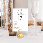 Minimalistisch zwart en wit modern huwelijk kaart<br><div class="desc">Verhoog uw huwelijksreceptie met onze minimalistische zwart-wit moderne huwelijkstafelnummers, een slanke en stijlvolle toevoeging die het moderne design naadloos combineert met tijdloze elegantie. Elk tabelnummer in dit collectie heeft een minimalistisch zwart-wit kleurenschema, wat verfijning en veelzijdigheid uitstraalt als aanvulling op elk huwelijksthema of kleurenpalet. Deze met precisie vervaardigde tabelnummers beschikken...</div>