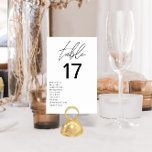 Minimalistisch zwart en wit modern huwelijk kaart<br><div class="desc">Verhoog uw huwelijksreceptie met onze minimalistische zwart-wit moderne huwelijkstafelnummers, een slanke en stijlvolle toevoeging die het moderne design naadloos combineert met tijdloze elegantie. Elk tabelnummer in dit collectie heeft een minimalistisch zwart-wit kleurenschema, wat verfijning en veelzijdigheid uitstraalt als aanvulling op elk huwelijksthema of kleurenpalet. Deze met precisie vervaardigde tabelnummers beschikken...</div>