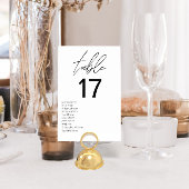 Minimalistisch zwart en wit modern huwelijk kaart