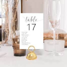 Minimalistisch zwart en wit modern huwelijk kaart