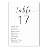 Minimalistisch zwart en wit modern huwelijk kaart (Voorkant)