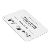 Minimalistisch zwart en wit modern huwelijk magneet (Rechterzijde)