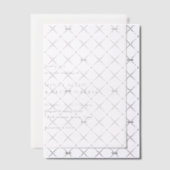 Minimalistisch zwart en wit modern huwelijk vellum uitnodigingen (Offset (Uitnodiging))