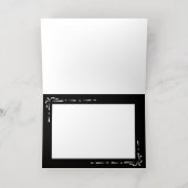 Minimalistisch zwart folie wenskaart (Binnenlaag)