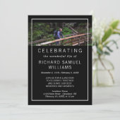 Minimalistisch zwart - Foto - Life Celebration Kaart (Staand voorkant)