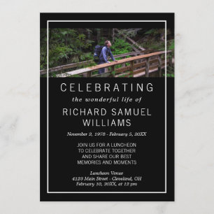 Minimalistisch zwart - Foto - Life Celebration Kaart