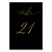 Minimalistisch Zwart Goud Elegant Script 21 Bruilo Kaart (Achterkant)