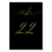 Minimalistisch Zwart Goud Elegant Script 22 Bruilo Kaart (Voorkant)
