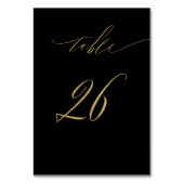 Minimalistisch Zwart Goud Elegant Script 26 Bruilo Kaart (Voorkant)