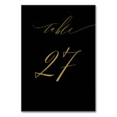 Minimalistisch Zwart Goud Elegant Script 27 Bruilo Kaart (Achterkant)