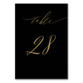 Minimalistisch Zwart Goud Elegant Script 28 Bruilo Kaart (Voorkant)